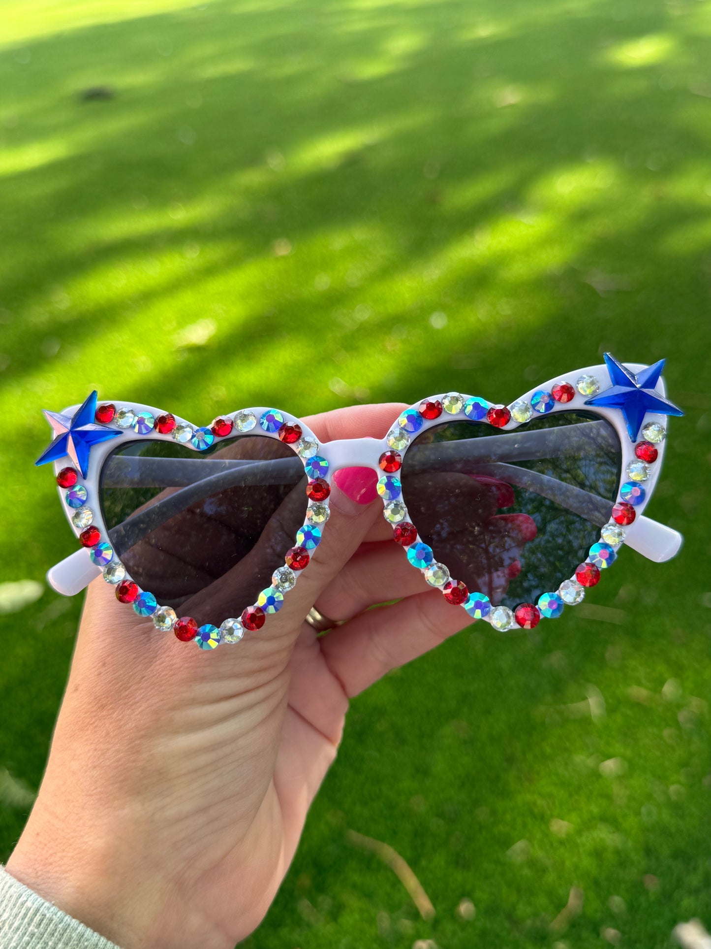 Patriotic Heart Sunglasses – Fourth of July