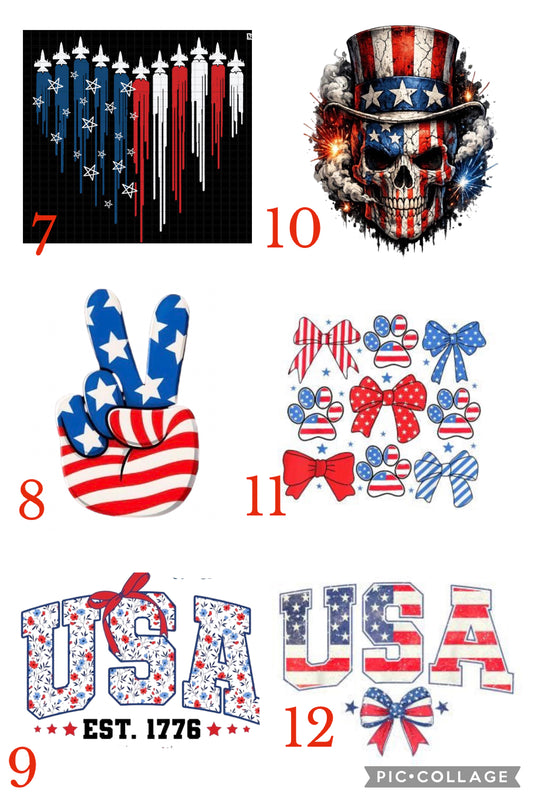 4th of July T-Shirts — Adult Unisex Patriotic Tees | Multiple Designs