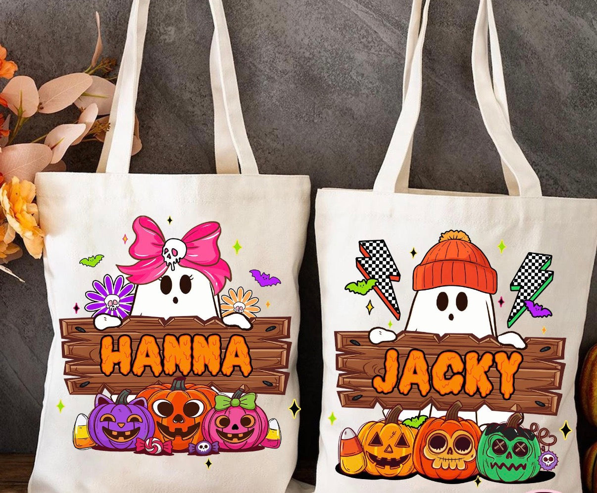 Personalized Halloween Trick or Treat Bags
