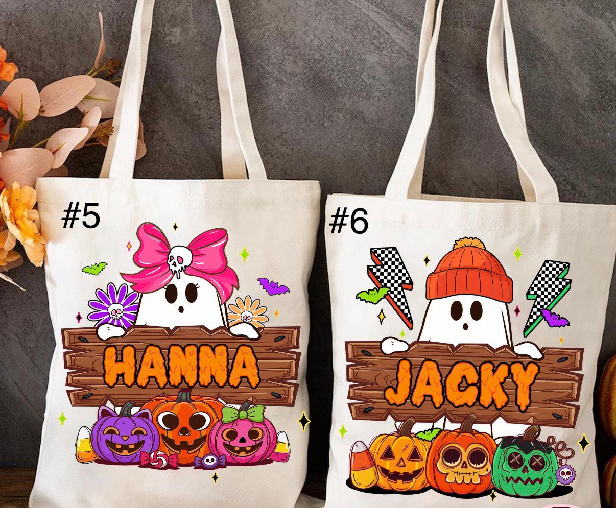 Personalized Halloween Trick or Treat Bags