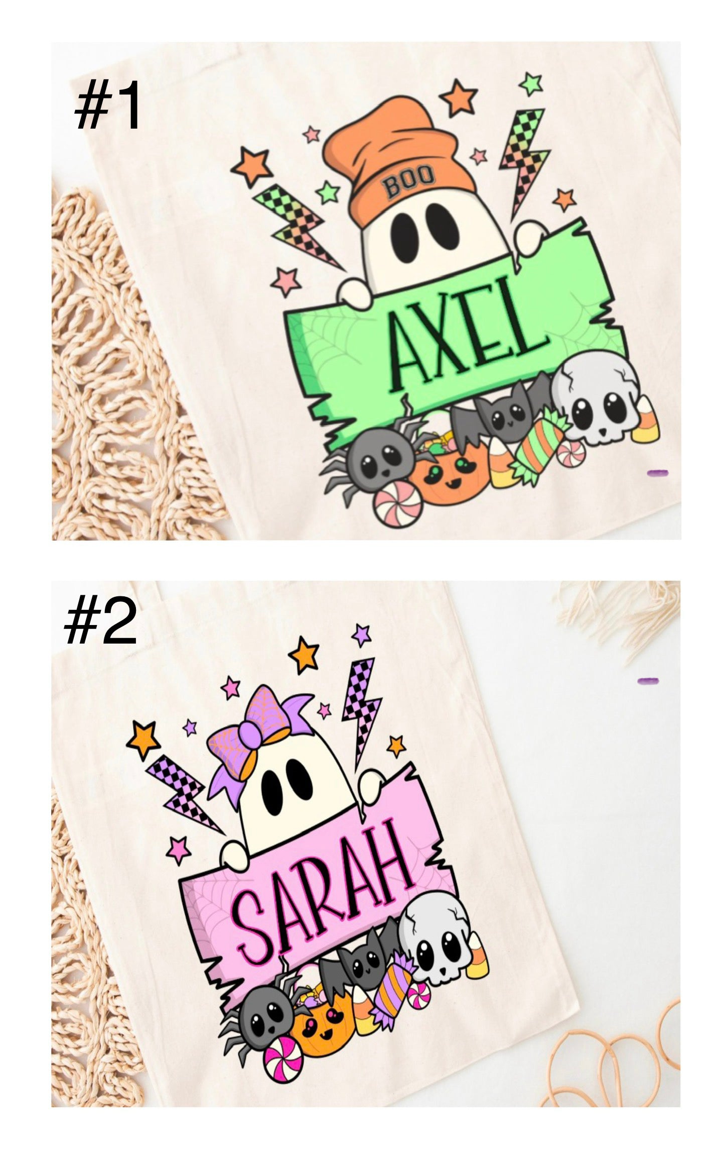 Personalized Halloween Trick or Treat Bags