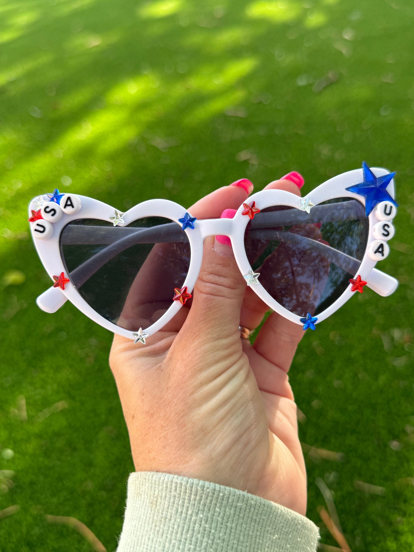 Patriotic Heart Sunglasses – Fourth of July