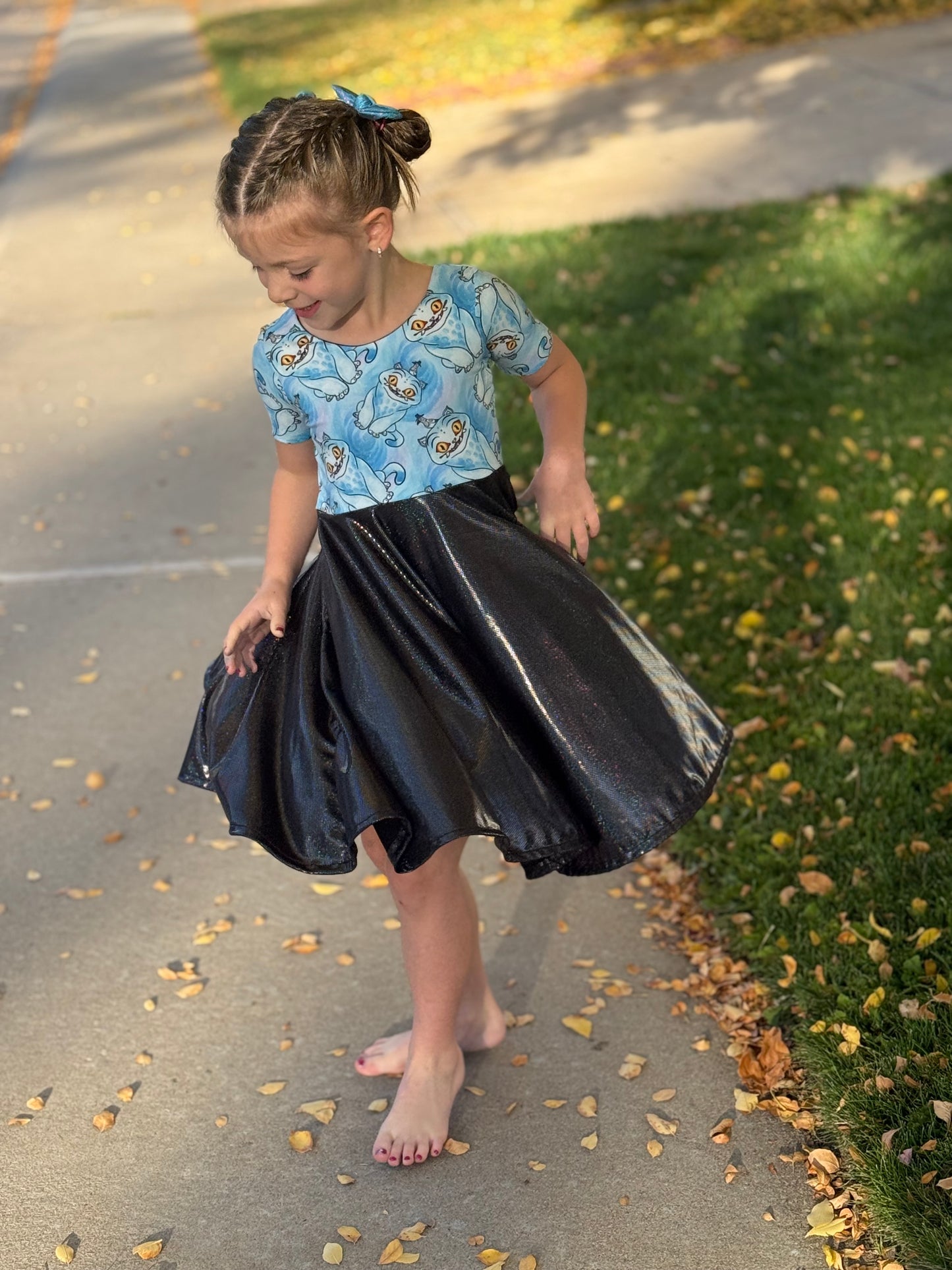 KPOP Demon Hunters Sparkle Twirl Dress – Girls