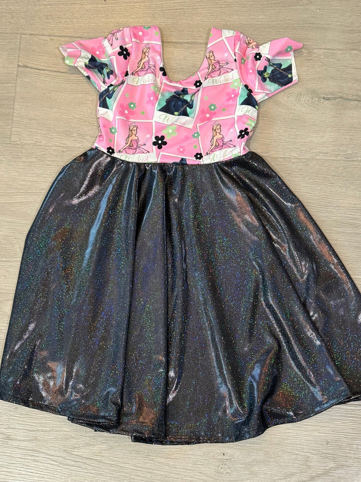 Wicked Sparkle Twirl Dress – Girls