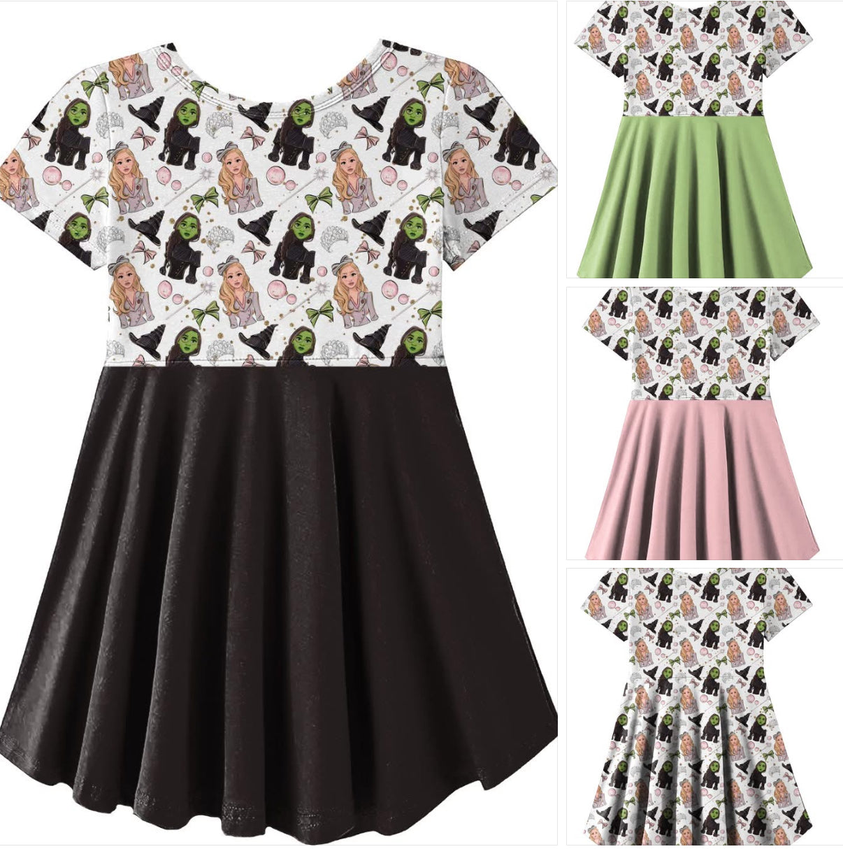 Wicked Sparkle Twirl Dress – Girls