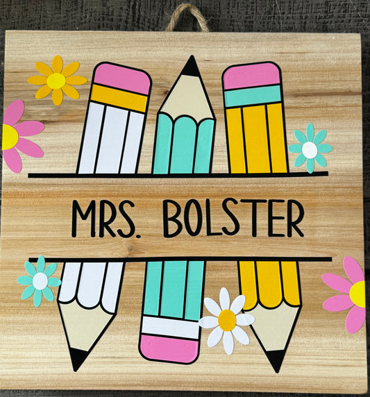 Personalized Teacher Classroom Sign