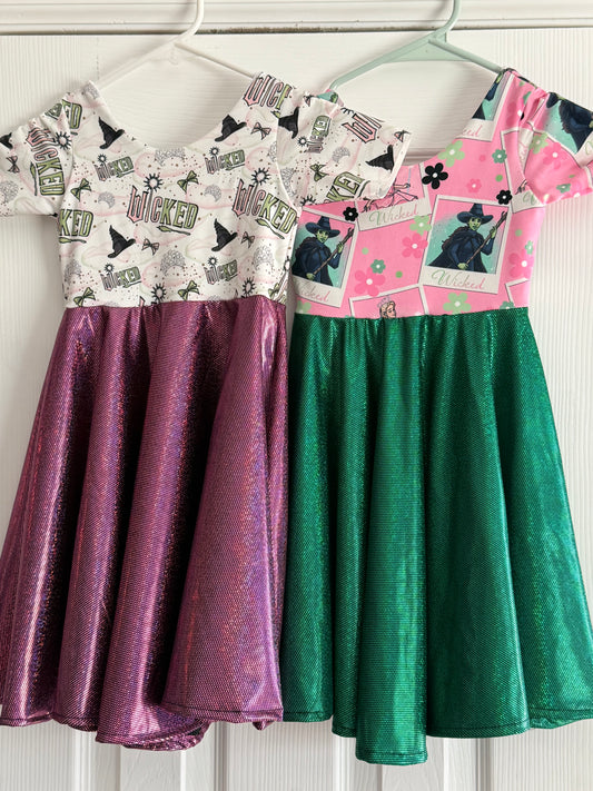 Wicked Sparkle Twirl Dress – Girls