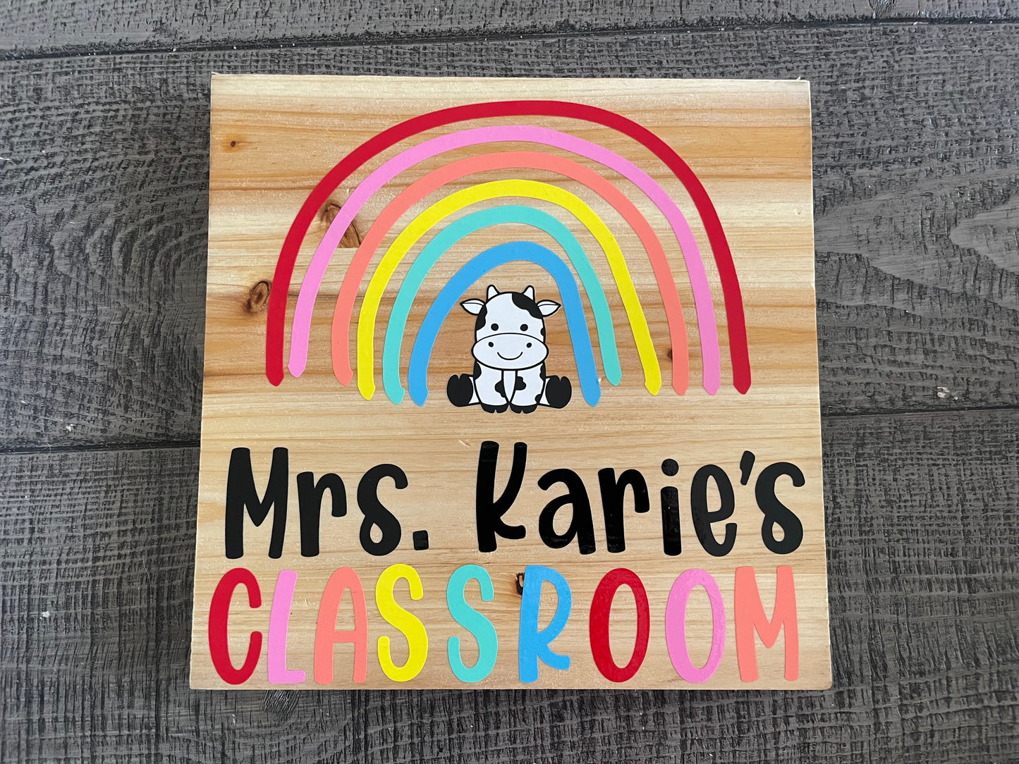 Personalized Teacher Classroom Sign